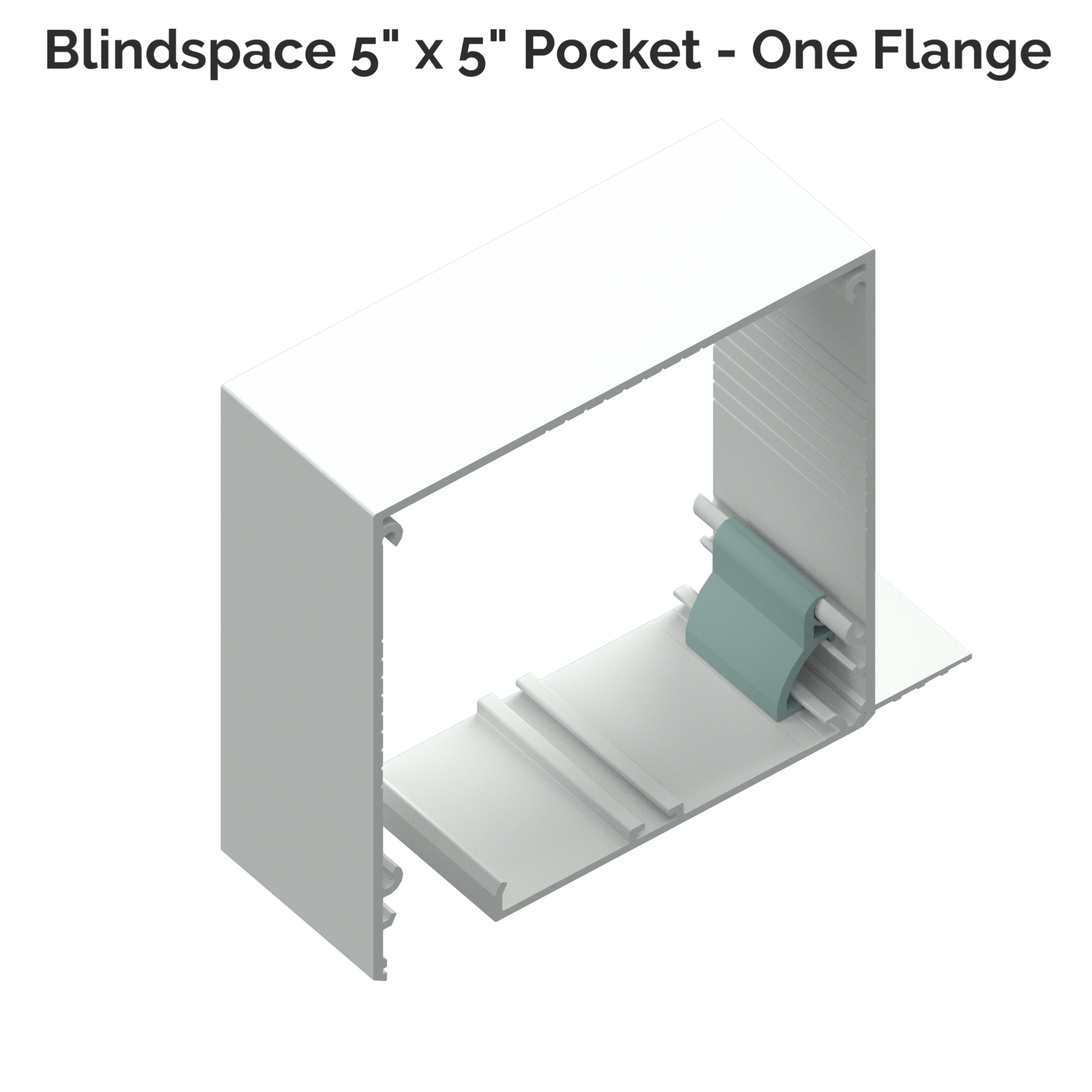 5" x 5" Pocket, one skim coat flange - Pack of TWO 144" pieces