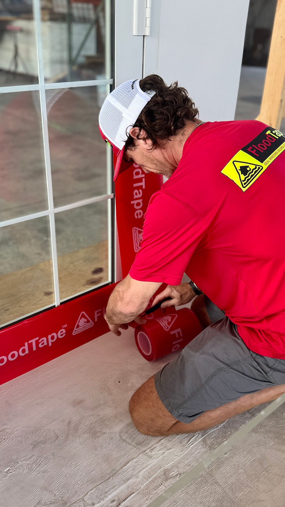 FloodTape® is simple to apply and removes easily after the storm.