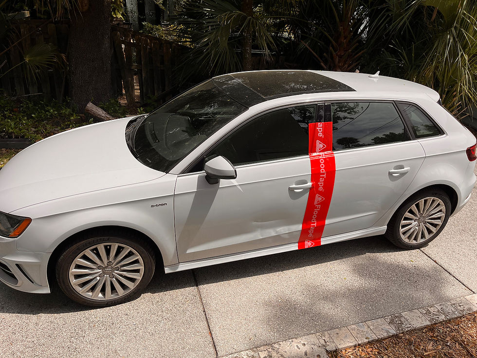 FloodTape® can be used on a variety of surfaces.