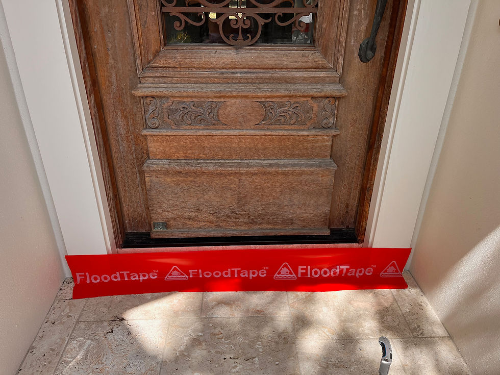 FloodTape® applies quickly and easily.
