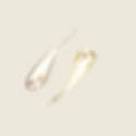 Gold sculptural liquid drop statement earrings with elongated polished design
