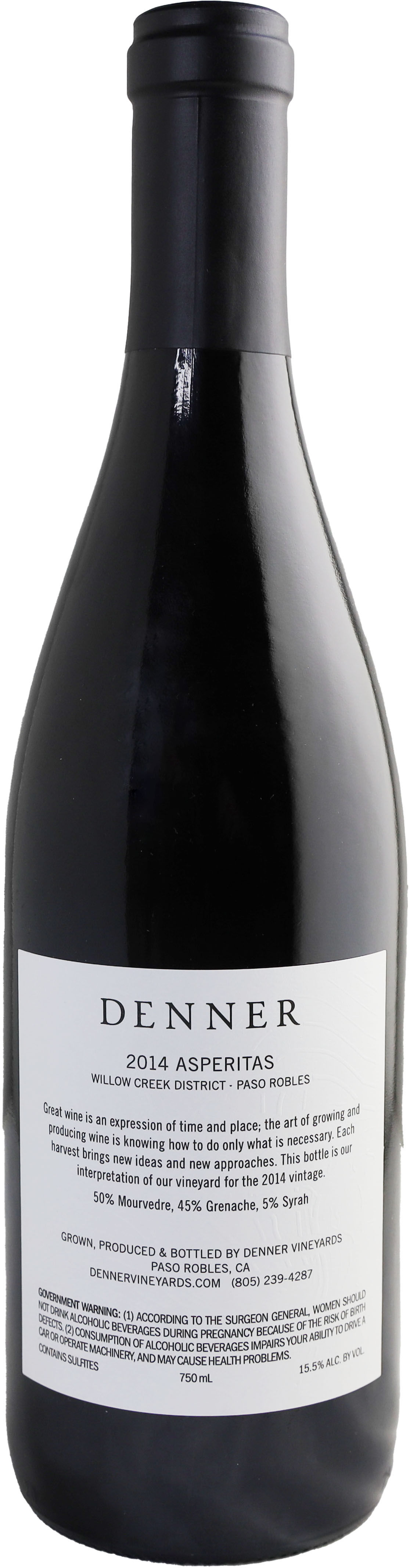 Denner Asperitas 2014, Paso Robles (750ml)