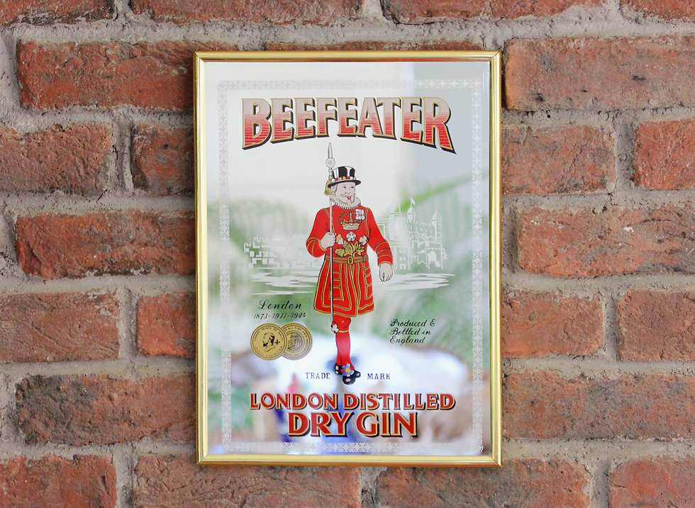 İngiliz Cam Altı İşlemeli Ayna