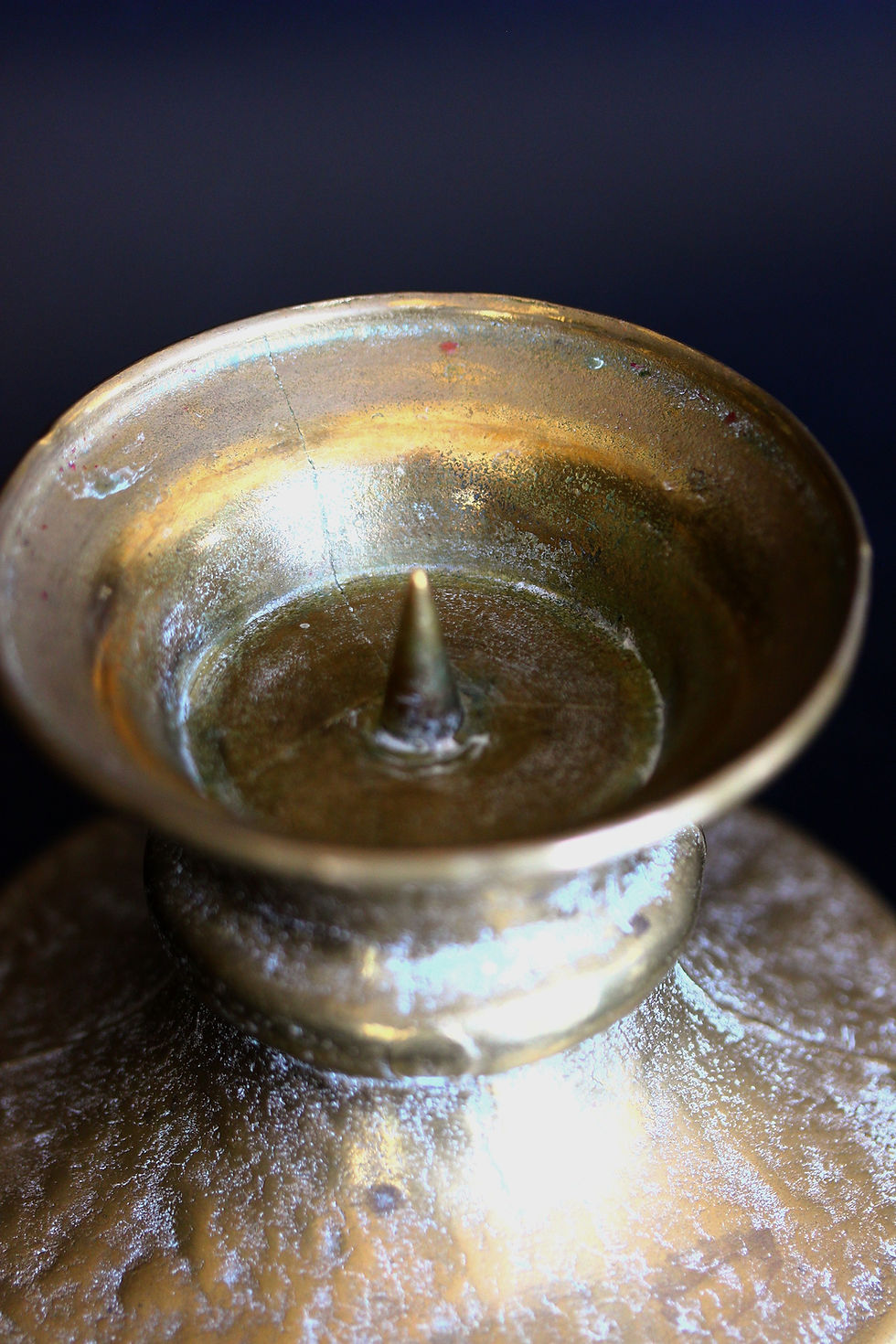 Küçük resim: Alman Mid-Century Bronz Mumluk