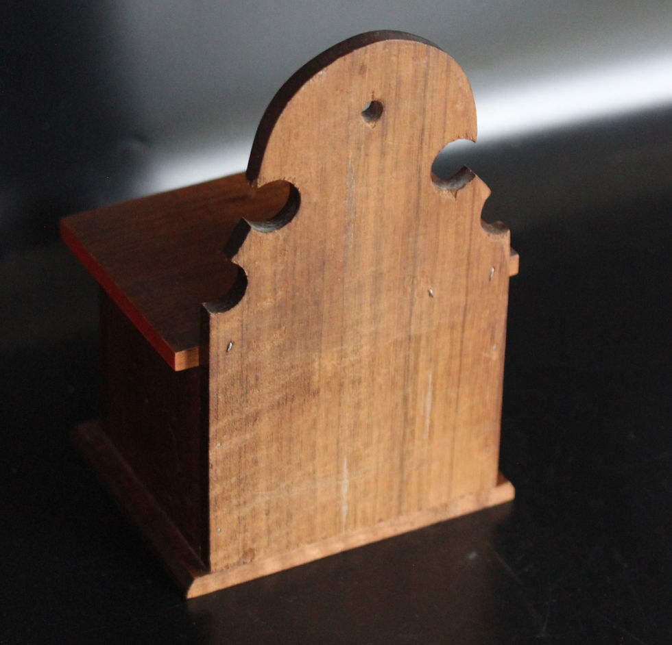 Küçük resim: Fransız Vintage Ahşap Kutu / Tuz-Şeker Kutusu