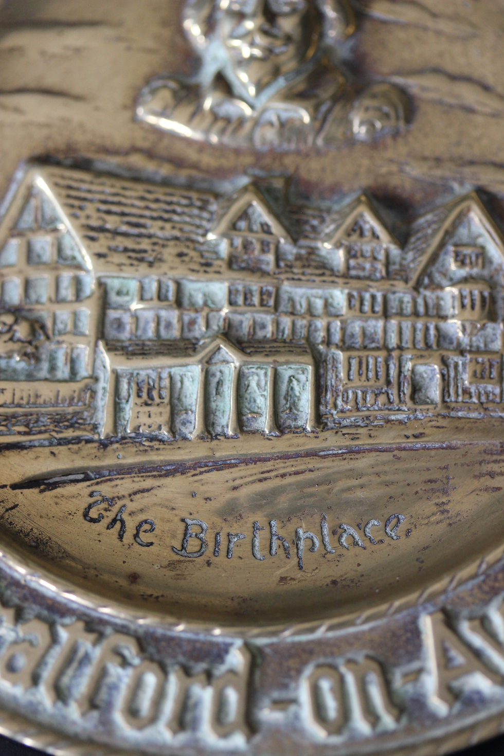 Küçük resim: İngiliz Bronz Küçük Rölyef Tabak - Shakespeare