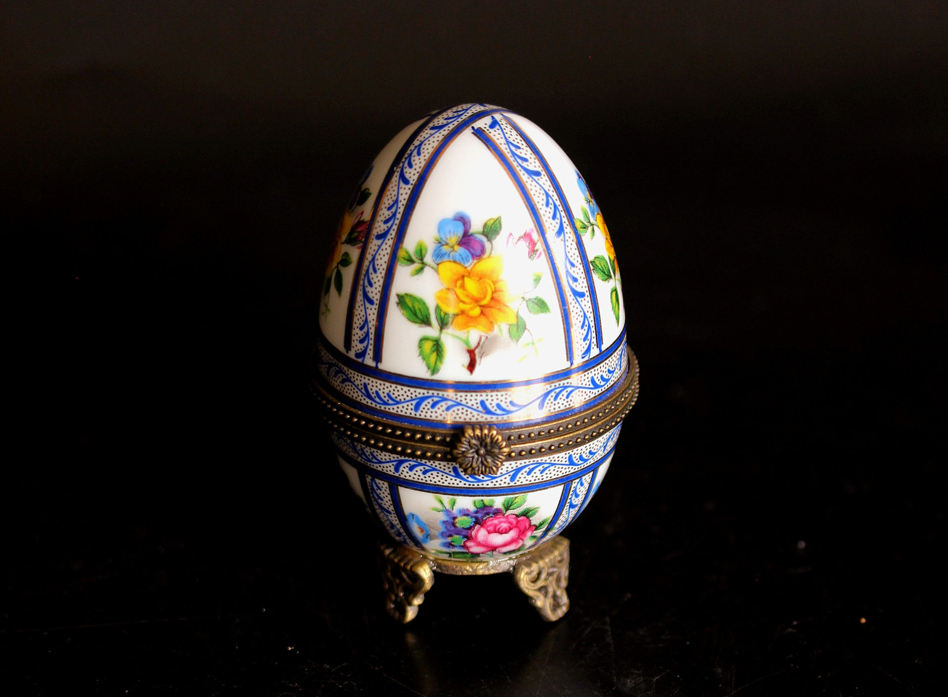 Fransız Dönem Limoges Yumurta Kutu