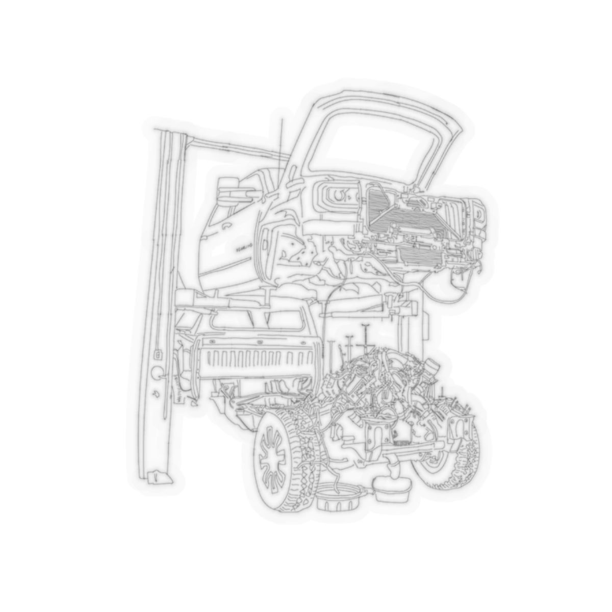 Automotive Mechanics Kiss-Cut Stickers