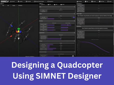 Designing a Quadcopter Using SIMNET Designer