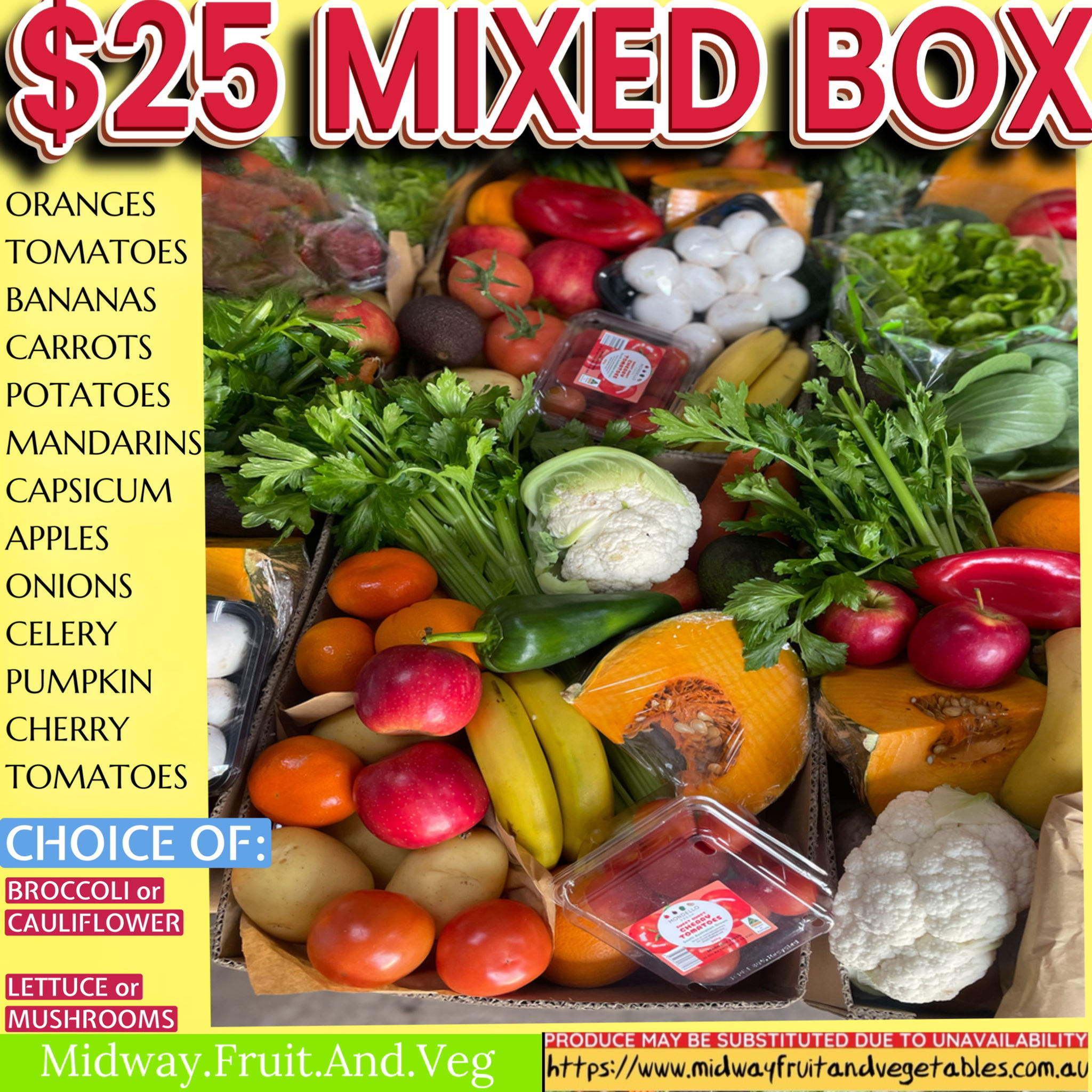 $25 SEASONAL MIXED BOX