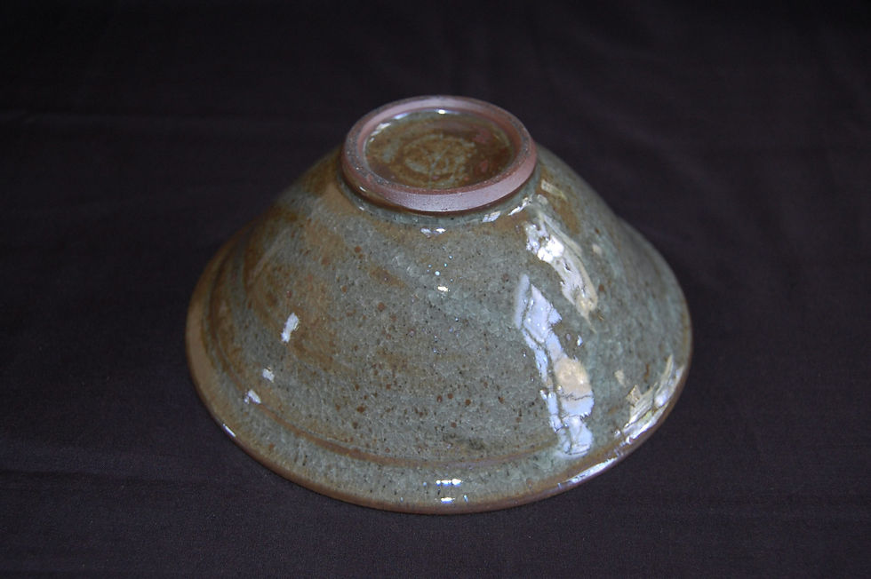 Miniatura: Cuenco pequeño de gres con esmalte celadón cuarteado