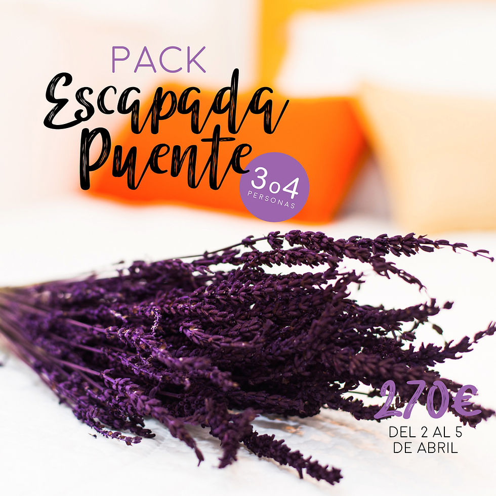 ESCAPADA PASCUA 4 dias 3-4 personas