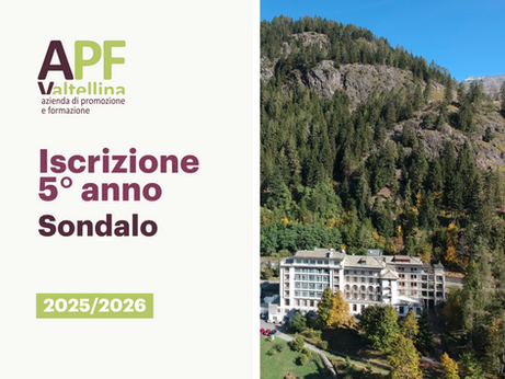 Iscrizione 5° anno A.F. 2025/2026 sede di Sondalo