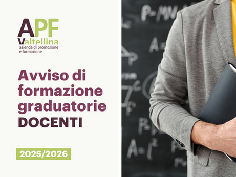 Avviso di formazione graduatorie