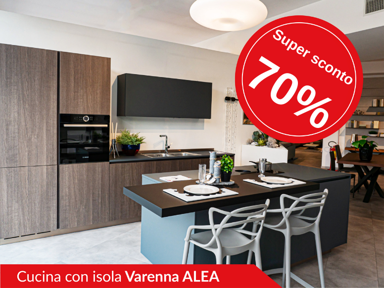 Cucina con isola di Varenna modello Alea