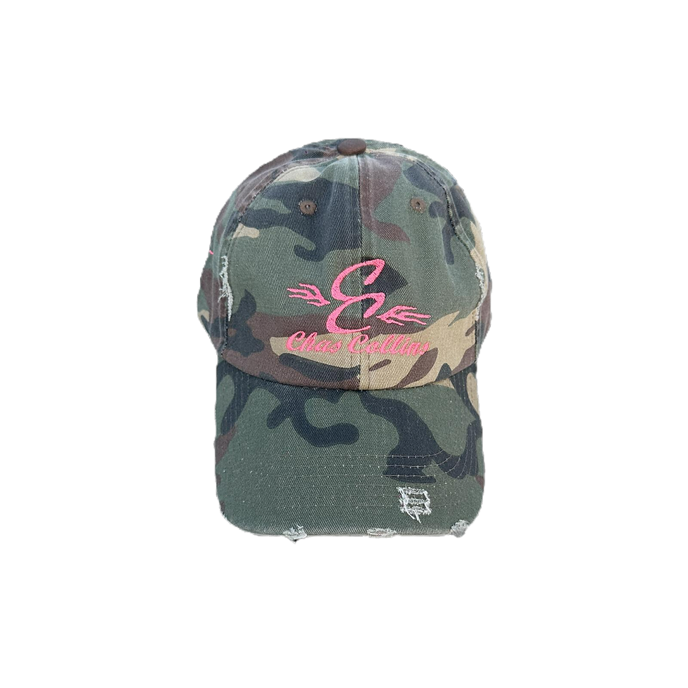 Camo cap front view