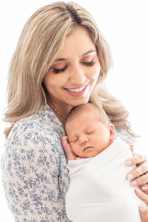 Best Sarasota Newborn Photographer | mother and baby fine art portrait