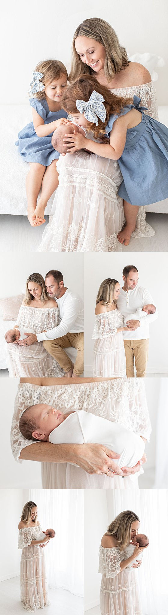 Sarasota newborn photographer | Tampa newborn photographer |studio newborn session with siblings