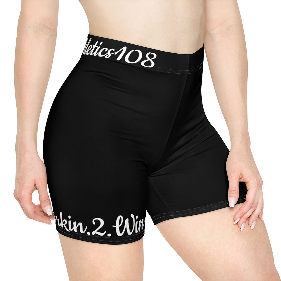 A108 Biker Shorts - B/W