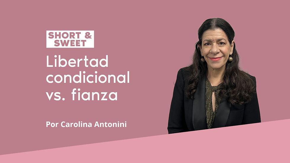 Alivio de detención: libertad condicional versus fianza