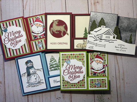 Be Jolly Fancy Fold Christmas card