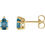 Thumbnail: Pear London Blue Topaz Studs