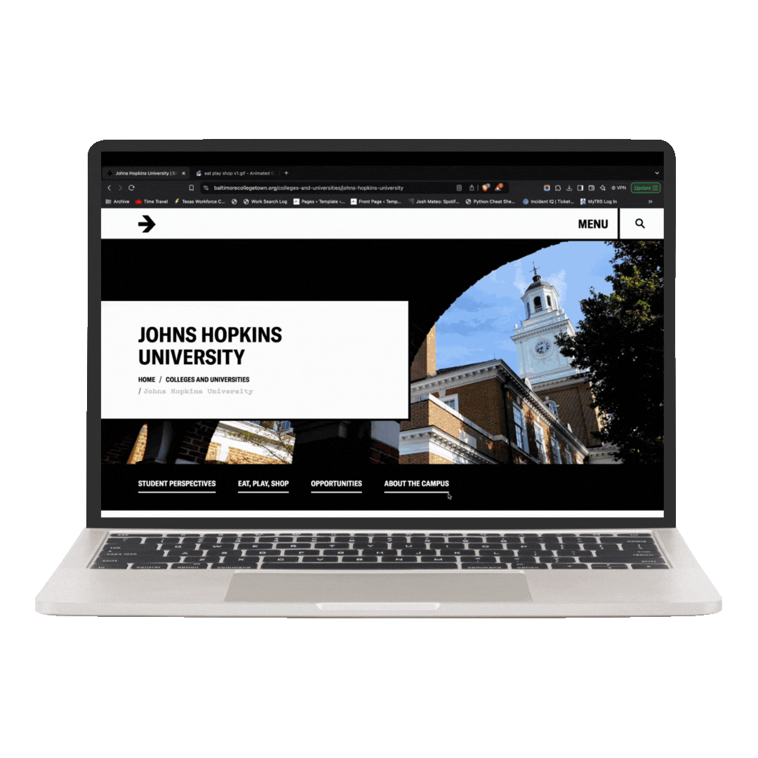 Eat, play, shop: amenities woven into college pages