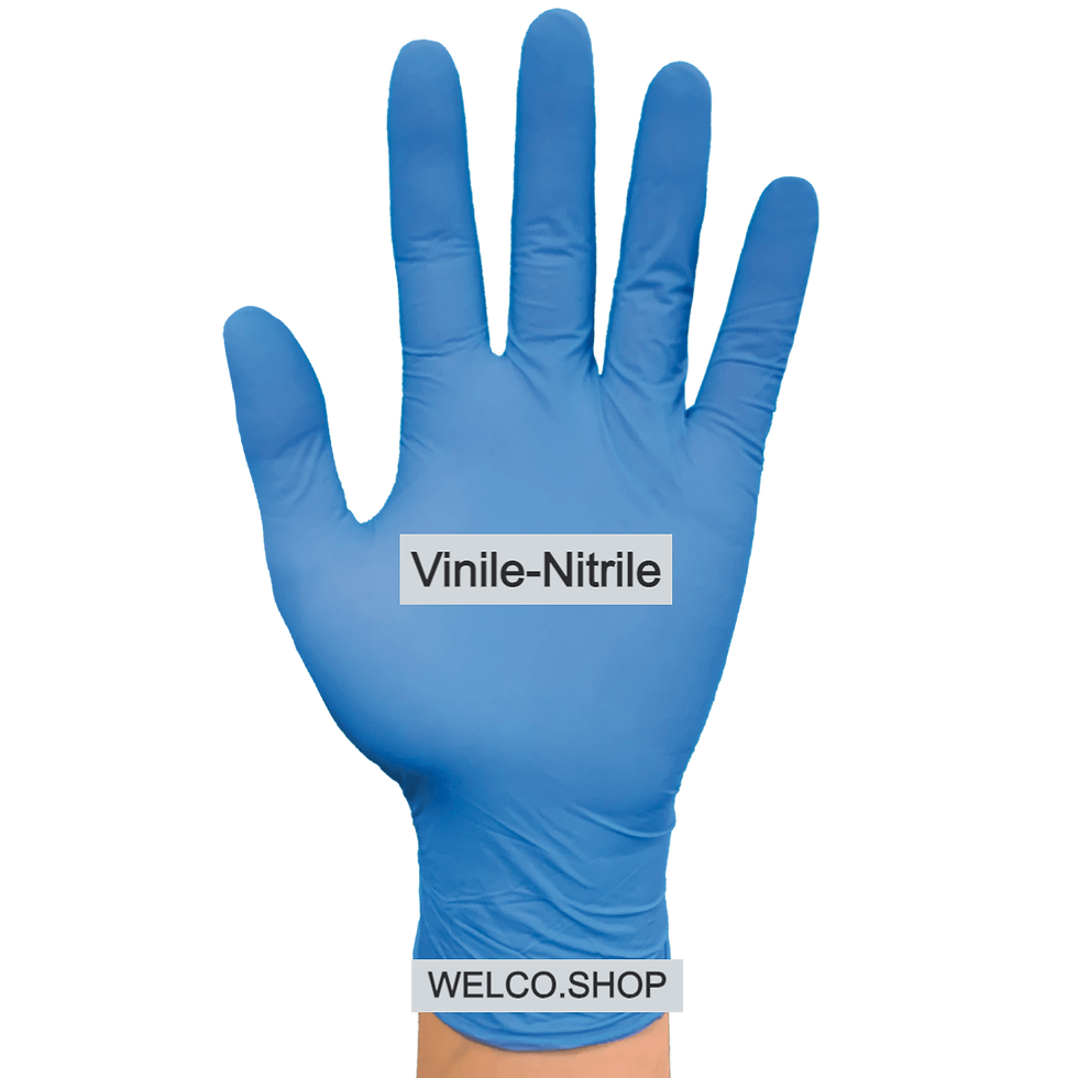 GUANTO MONOUSO NITRILE-VINILE (BLU)