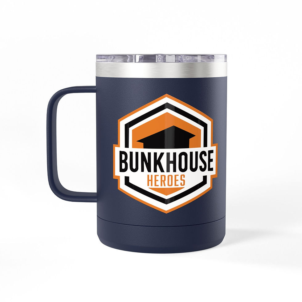 Thumbnail: BUNKHOUSE HEROES - COFFEE MUG TUMBLER - 15oz.