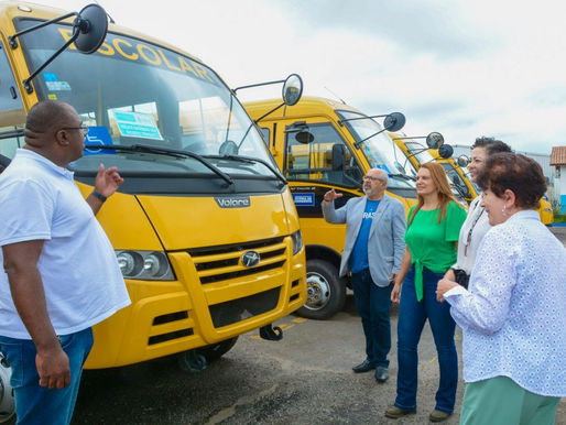 Com mais dez novos ônibus, frota do transporte escolar de Conquista é a maior da história