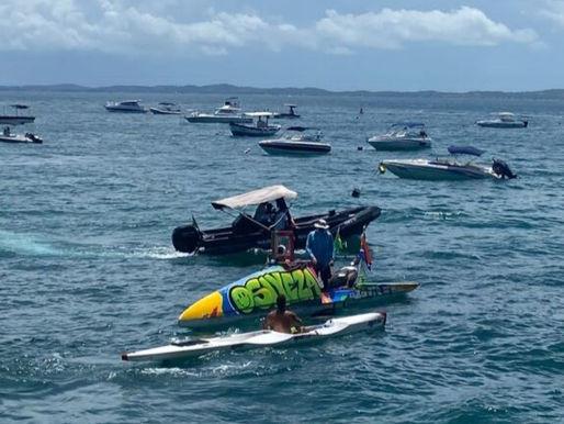 Sul-africano viaja da Cidade do Cabo até Salvador sozinho em um caiaque