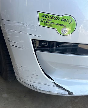 Before and after auto body repair