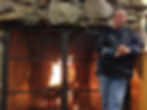The fireplace