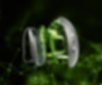 Aris hearing aid, shown dissected