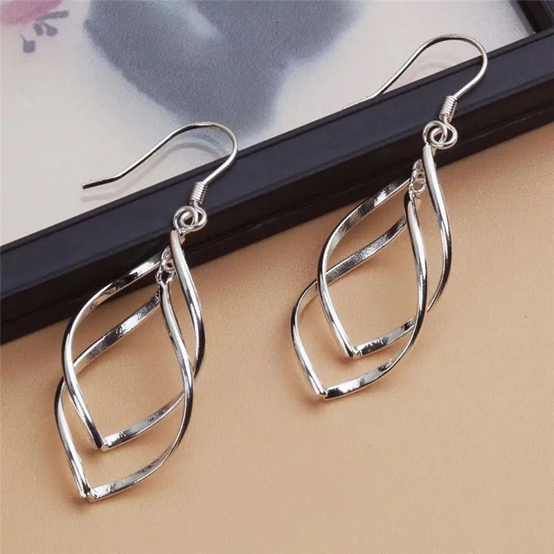 Thumbnail: Eternal Twist Drop Earrings
