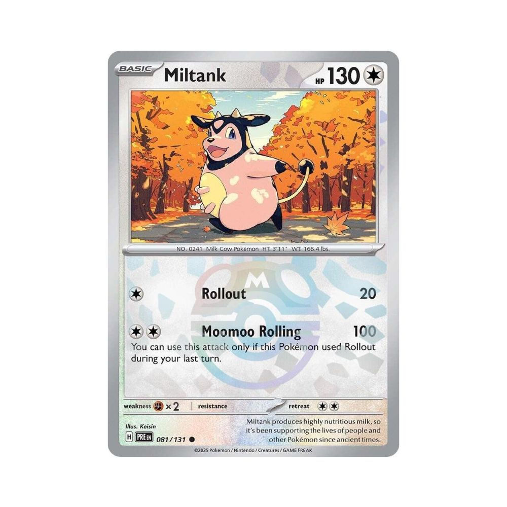 Pokémon TCG: Miltank Masterball Prismatic Evolutions 081/131 RAW