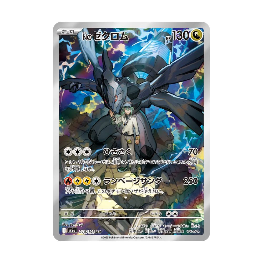 Pokémon TCG: N's Zekrom AR 210/193 RAW