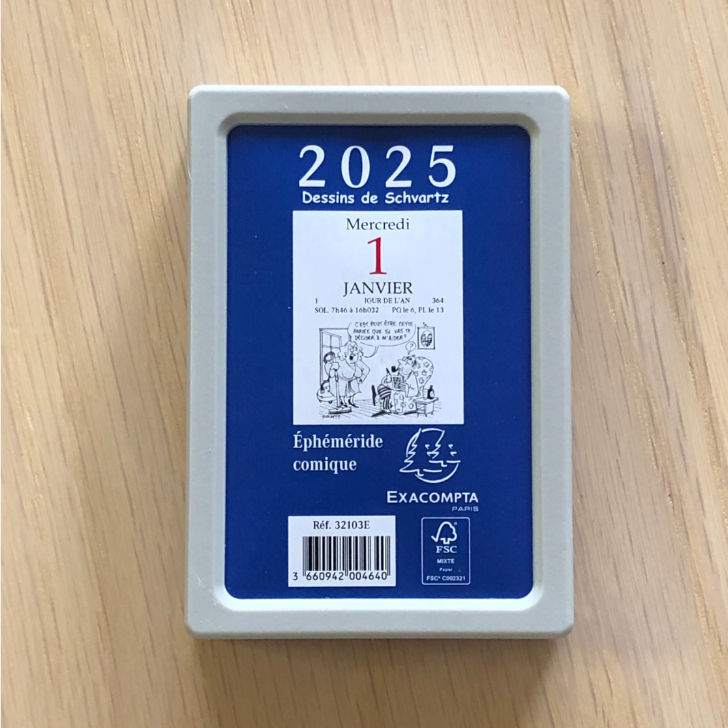 【10個セット】フランス 日めくりカレンダー 2025