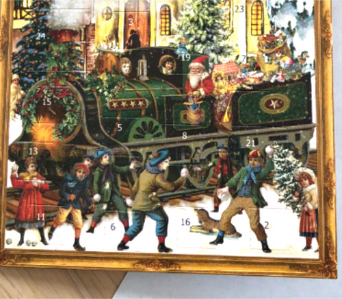 トールペイント白木クリスマス アドベントカレンダーPrudyVannier