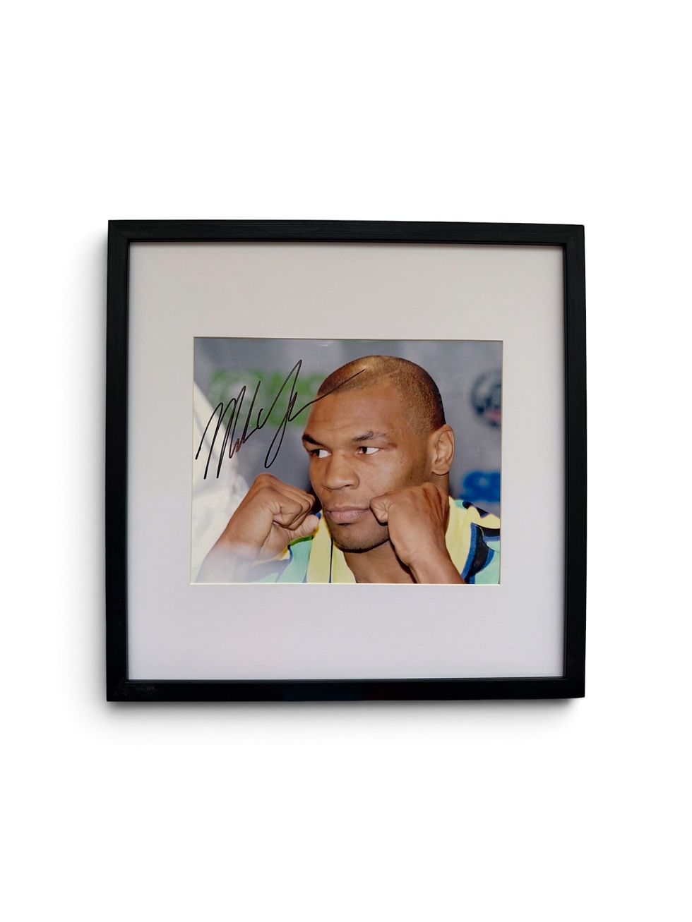 Mike Tyson signed photograph framed