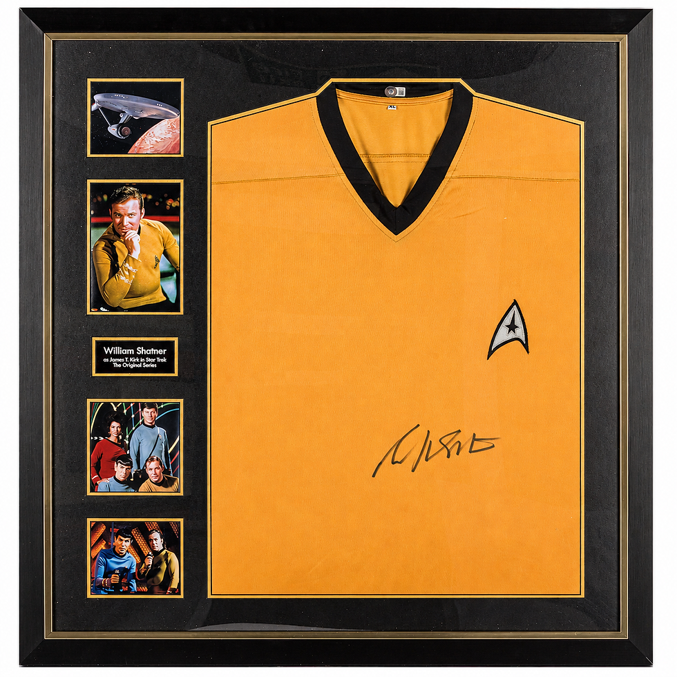 Thumbnail: William SHATNER — Signed Star Trek Captain Kirk Uniform Display