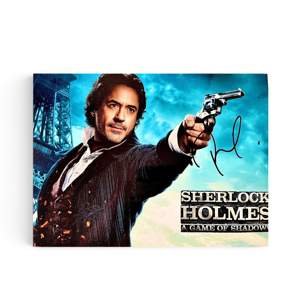 Robert Downey Jr. Signed Sherlock Holmes: A Game of Shadows Photograph.