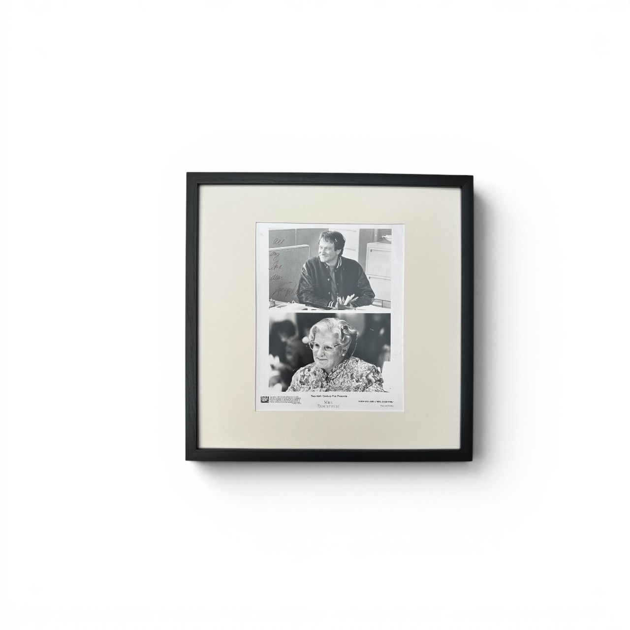 Robin Williams - Original Film Photo From Mrs. Doubtfire - SIGNED by Robin Willi