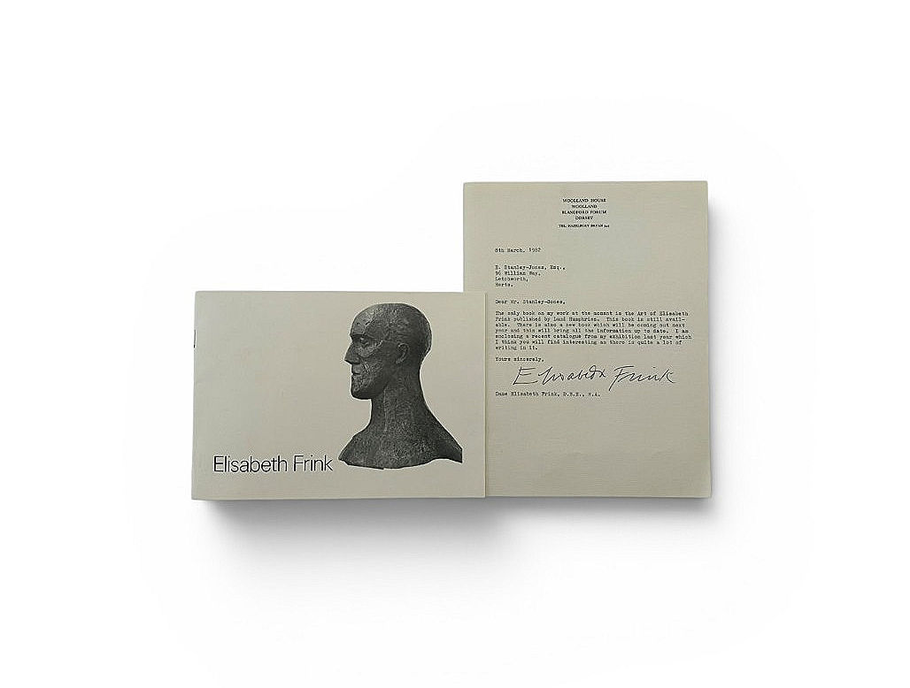 Elisabeth Frink - Sculpture in Winchester - With SIGNED Letter 1981