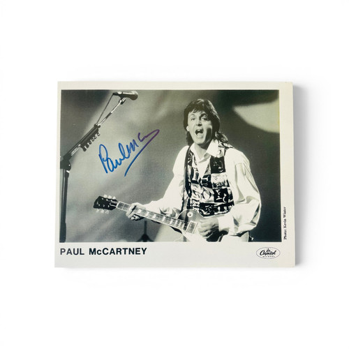 Paul McCartney. Signed Capitol Records Promotional Photograph with