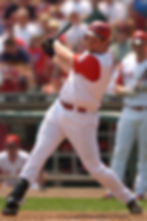 Sean Casey ropes a double in the gap for the Cincinnati Reds