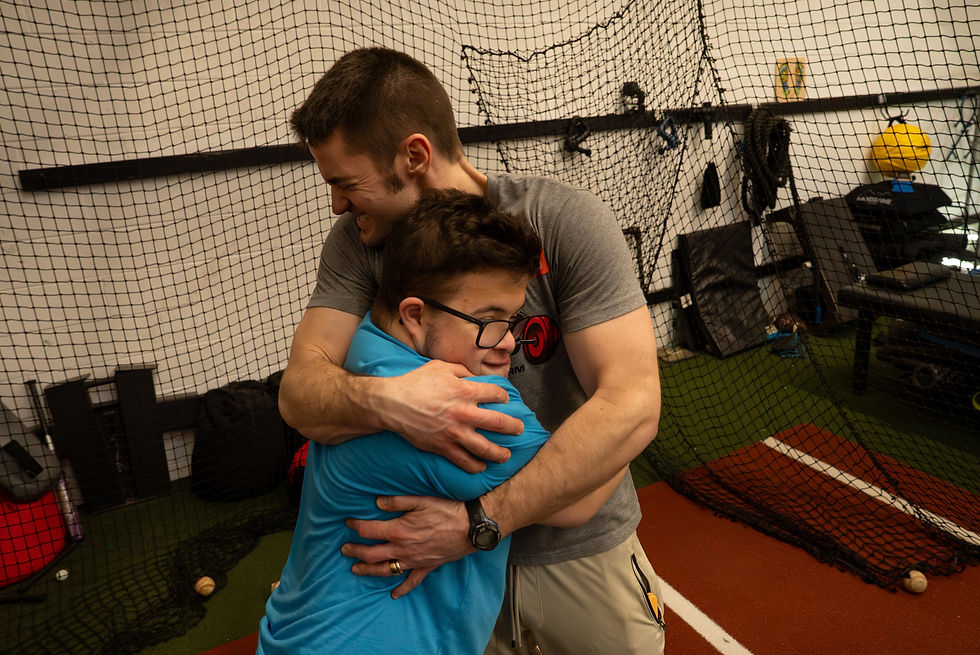 Coach Jeff is Captain Hug at Casey's Stength Team