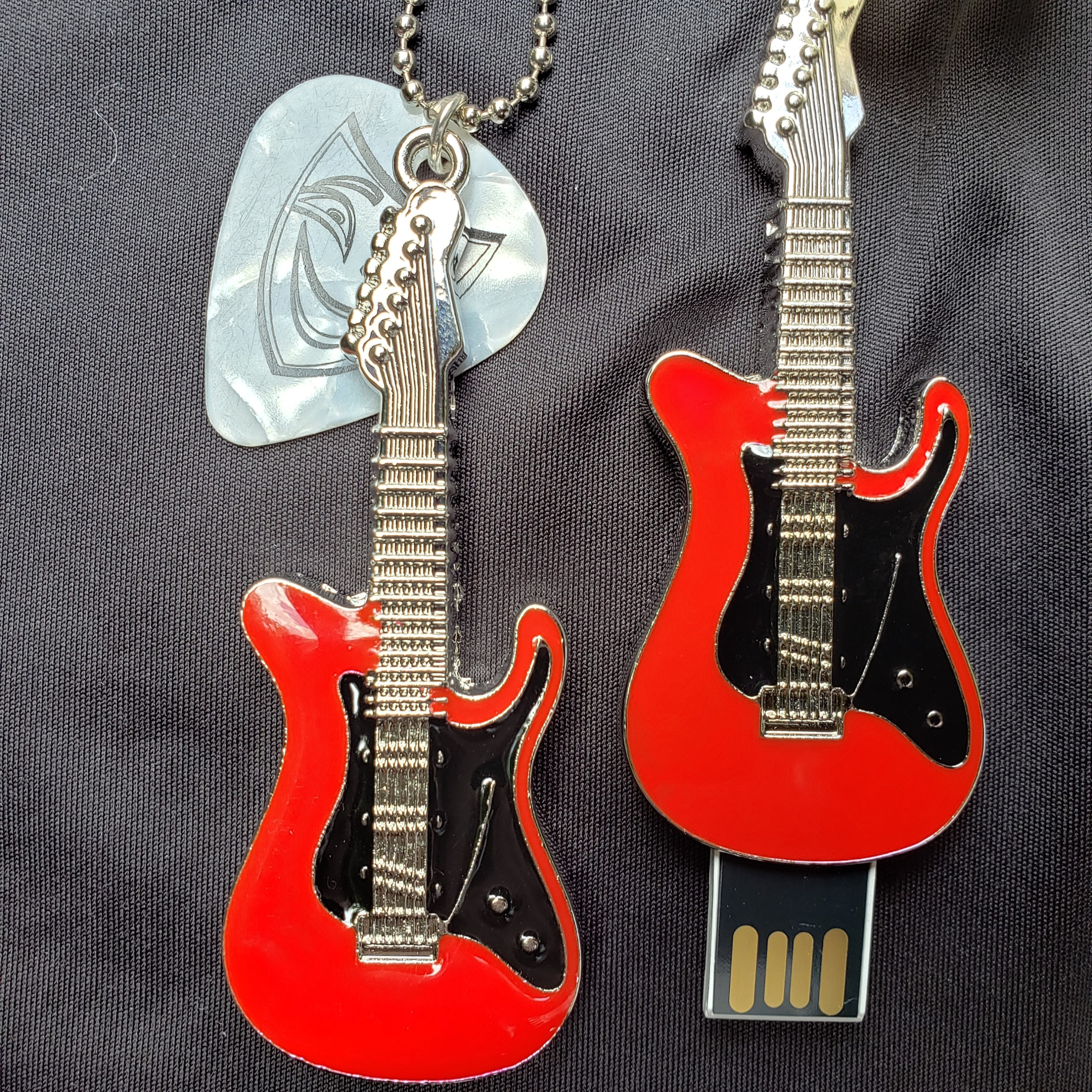 Guitar Flash Drive Necklace