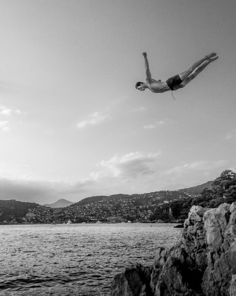 Jeremie diving in Cap Ferrat taken Aemilia Cumberland