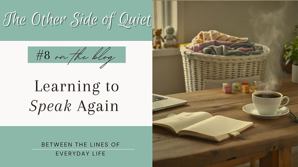 📌 Learning to Speak Again